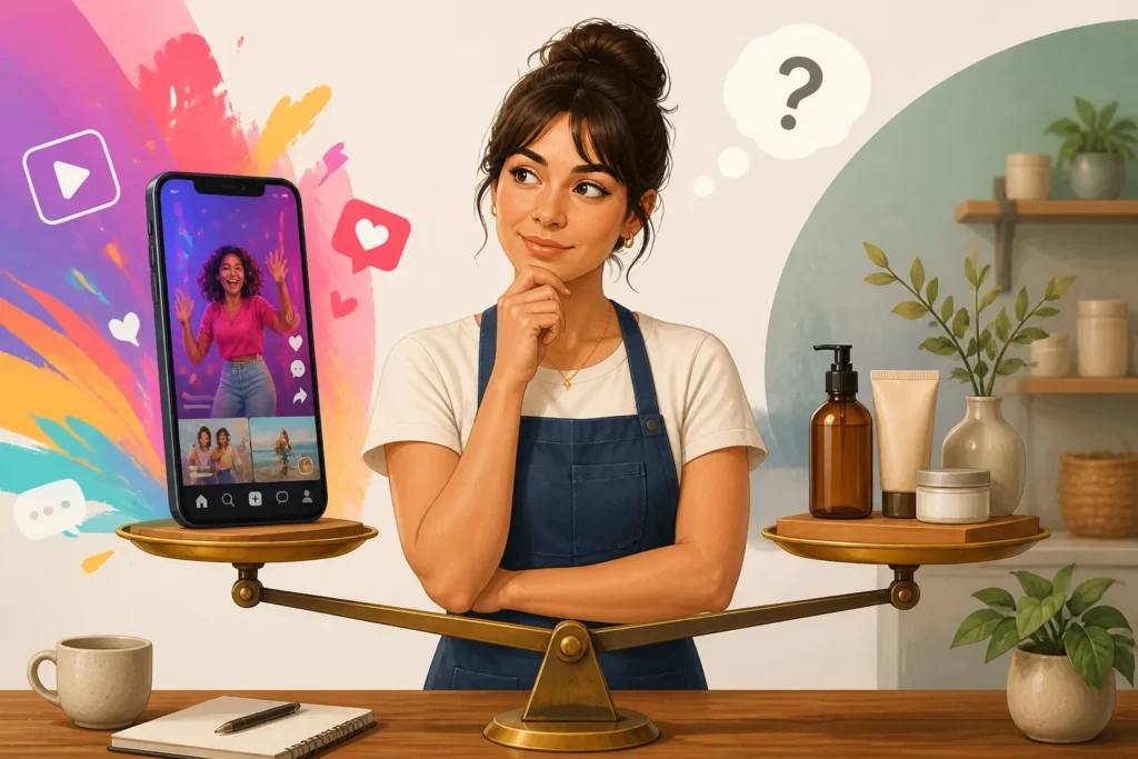 How can a small business decide whether TikTok is a suitable marketing channel?