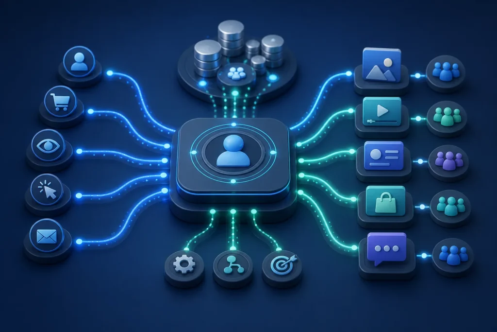 How can you set up an automated campaign using customer behavior, triggers, and dynamic content?