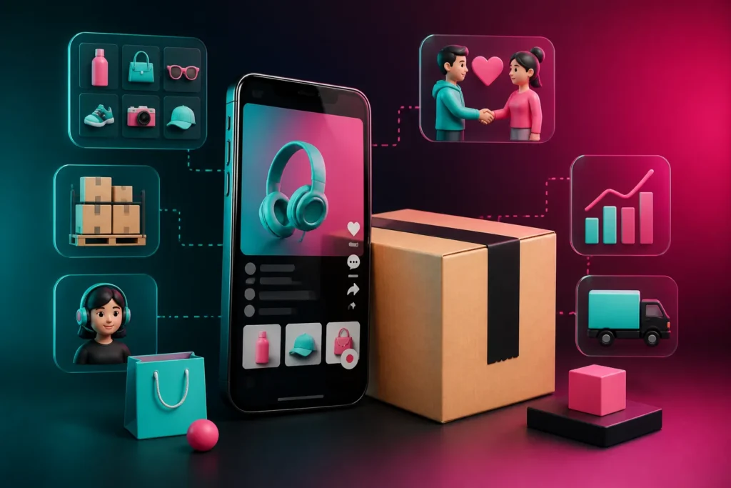 What tasks do TikTok Shop management services typically handle, from product listings and inventory to affiliate marketing