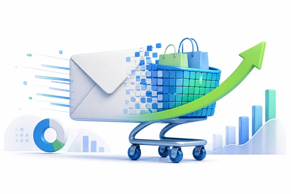 Which email campaign metrics best predict conversions, and what benchmarks should be compared by industry and campaign type?